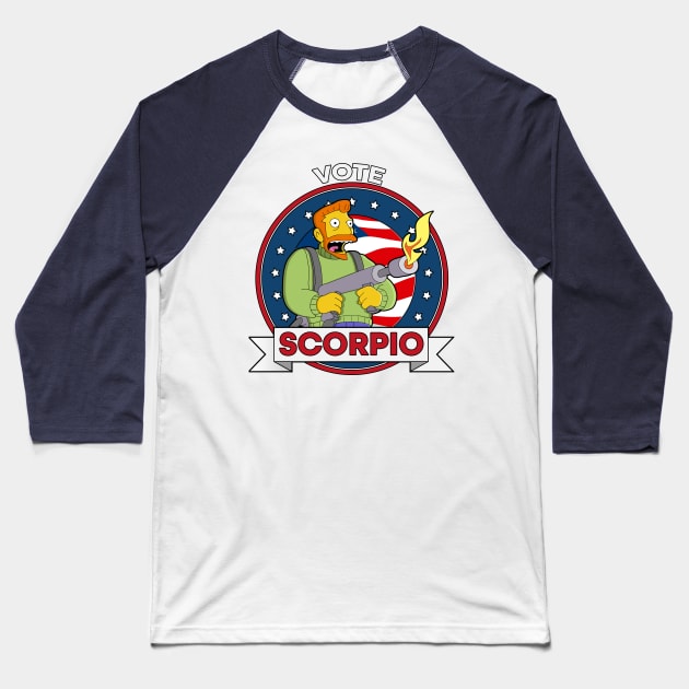 Vote Scorpio Baseball T-Shirt by TopNotchy